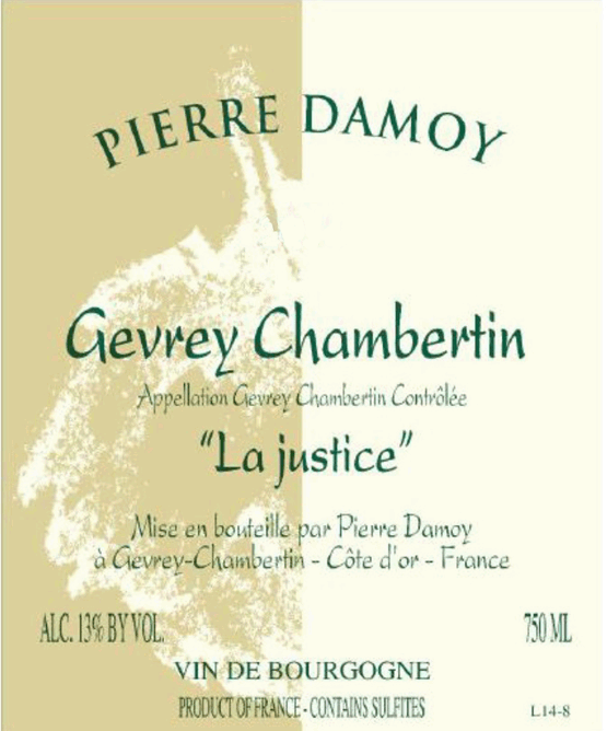 Pierre Damoy Gevry Chambertin La Justice 