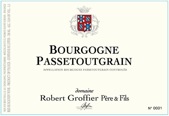 Groffier Bourgogne Passetoutgrain