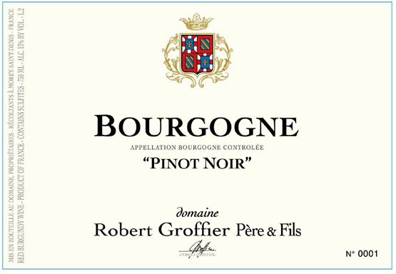 Groffier Bourgogne Pinot Noir