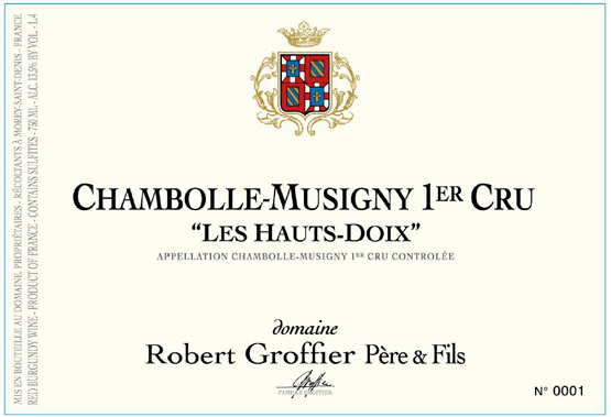 Groffier Chambolle-Musigny Premier Cru Les Hauts-Doix