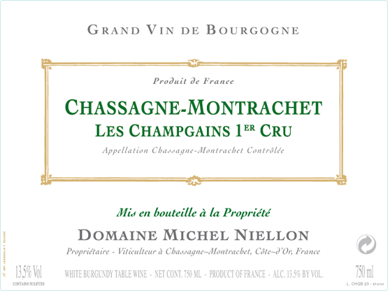 Niellon Chassagne-Montrachet Les Champgains Premier Cru