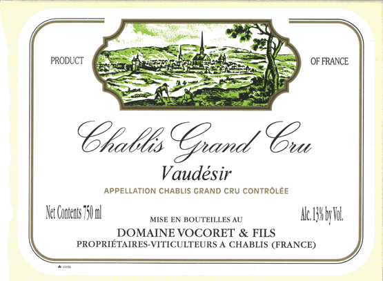 Vocoret Chablis Grand Cru Vaudésir