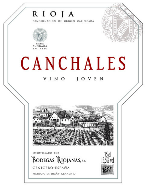 Bodegas Riojanas Canchales Rioja Joven Tinta