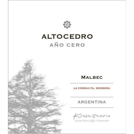 Altocedro Ano Cero Malbec La Consulta Mendoza Label