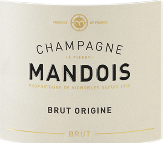 Champagne Mandois Brut Origine Label