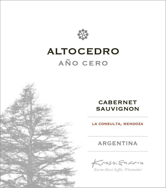 Altocedro Ano Cero Cabernet Sauvignon La Consulta Mendoza Label