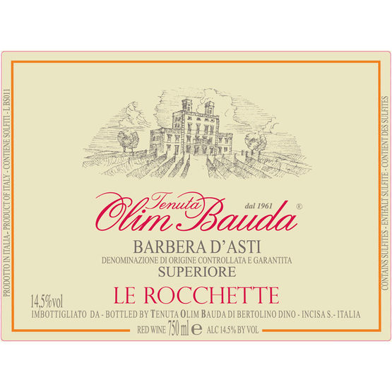 Tenuta Olim Bauda Barbera D'Asti Le Rocchette Label