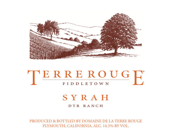 Terre Rouge Syrah DTR Ranch Label
