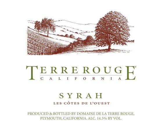 Terre Rouge Syrah Les Cotes de L'Ouest Label