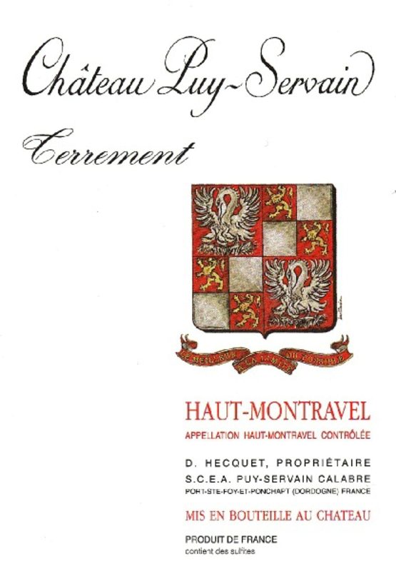 Chateau Puy-Servain Calabre Terrement Label