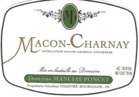 Domaine Manciat-Poncet Macon Charnay Les Chênes Label