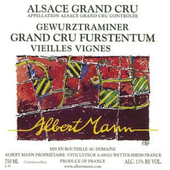 Mann Gewurtztraminer Grand Cru Furstentum Vieilles Vignes