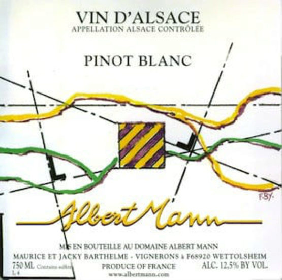 Mann Pinot Blanc Label
