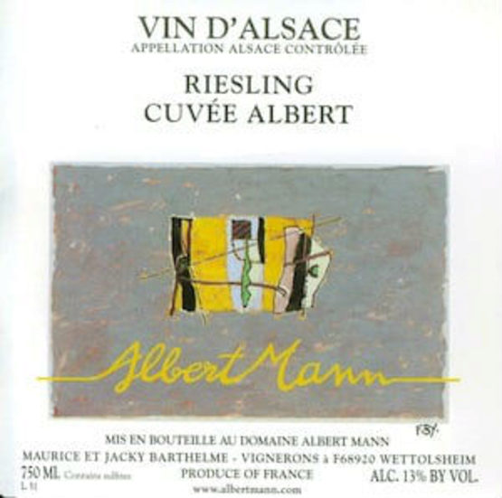 Mann Riesling Cuvee Albert Label
