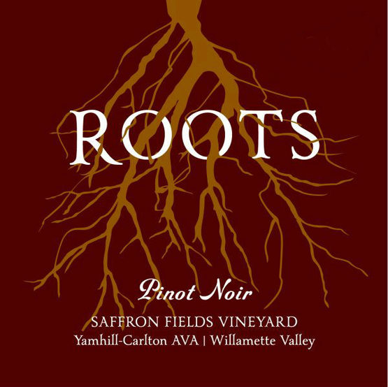 Roots Saffron Fields Pinot Noir Label
