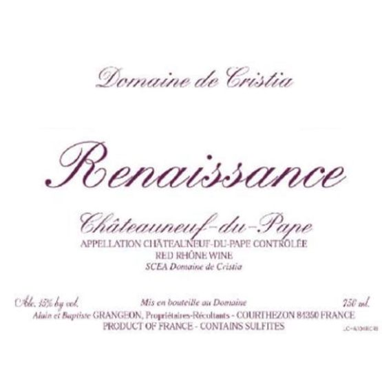 Cristia Chateauneuf-du-Pape Cuvée Rennaissance