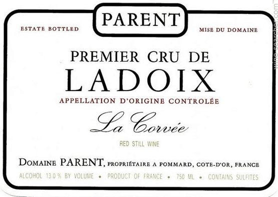 Domaine Anne Parent Ladoix Premier Cru La Corvée