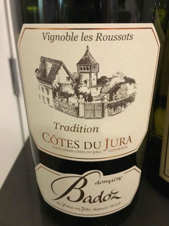 Domaine Badoz Cotes De Jura Tradition Les Grands Roussots