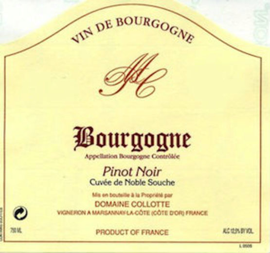 Domaine Collotte Bourgogne Pinot Noir Noble Souche