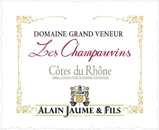 Domaine Grand Veneur Cotes Du Rhone Villages Les Champauvins