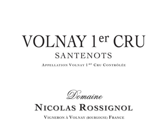 Domaine Nicolas Rossignol Volnay Premier Cru Santenots