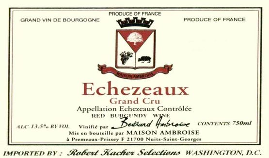 Maison Bertrand Ambroise Echezeaux Grand Cru