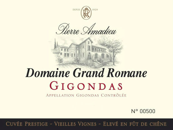 Pierre Amadieu Gigondas Grand Romane Cuvée Prestige