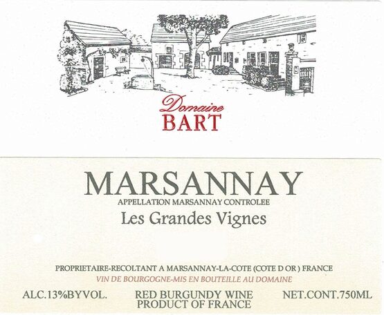 Domaine Bart Marsannay Les Grands Vignes