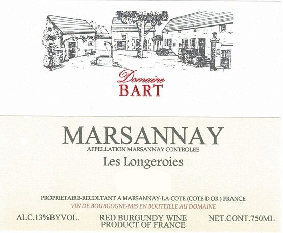Domaine Bart Marsannay Les Longeroies