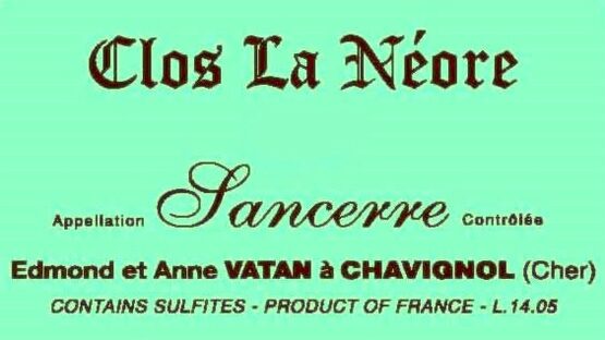 Domaine Edmond Vatan Sancerre Clos La Néore