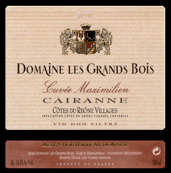 Domaine Les Grands Bois Côtes-du-Rhône "Maximilien"