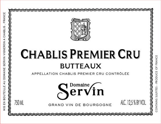 Domaine Servin Chablis Premier Cru Les Butteaux