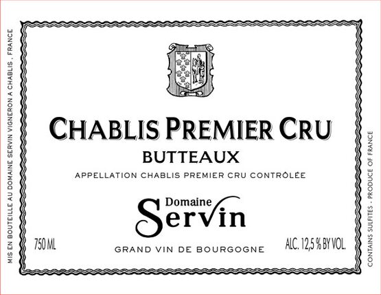 Domaine Servin Chablis Premier Cru Les Butteaux