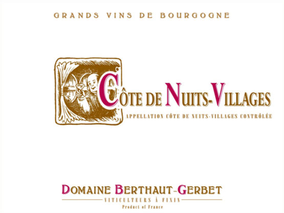 Domaine Berthaut-Gerbet Côte de Nuits-Villages