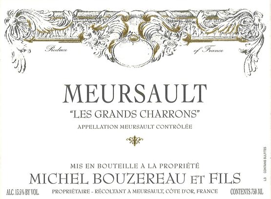 Domaine Michel Bouzereau Meursault Les Grands Charrons 