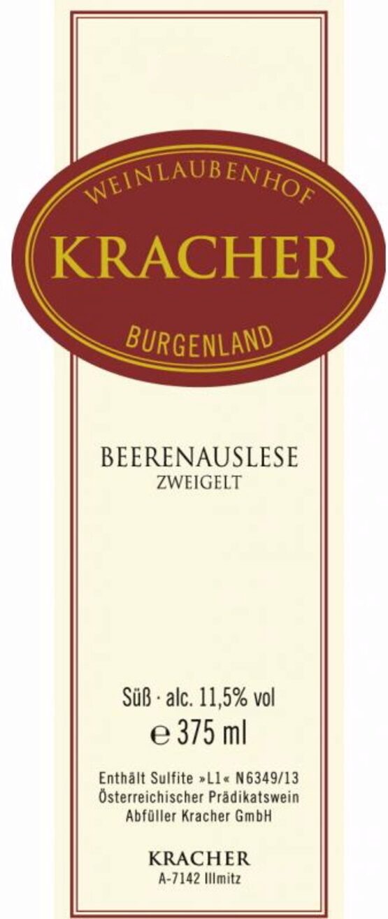 Kracher Zweigelt Beerenauslese