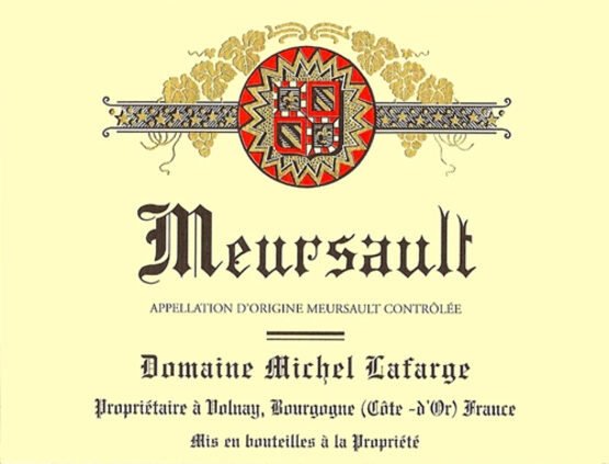 Domaine Michel Lafarge Meursault Vendanges Sélectionnées