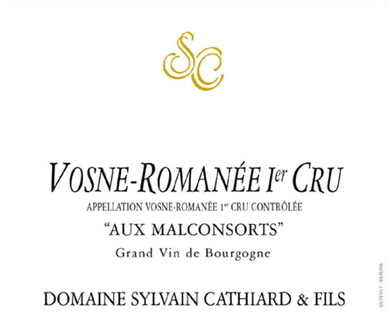 Domaine Sylvain Cathiard Vosne-Romanée Premier Cru Aux Malconsorts