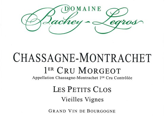 Domaine Bachey-Legros Chassagne Montrachet Premier Cru Morgeot