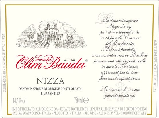 Tenuta Olim Bauda Nizza DOCG