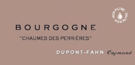 Raymond Dupont-Fahn Bourgogne Blanc "Chaumes des Perrières"