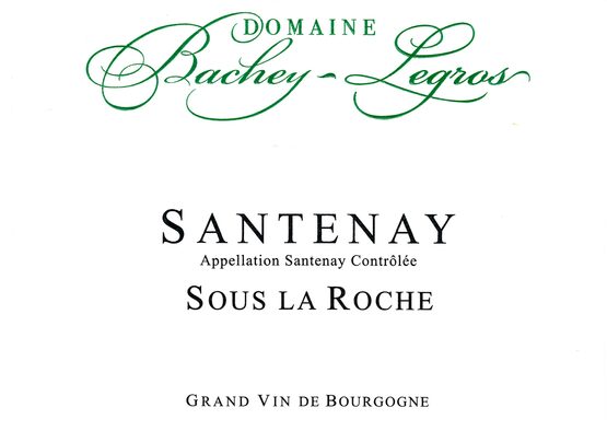 Domaine Bachey-Legros Santenay Sous La Roche