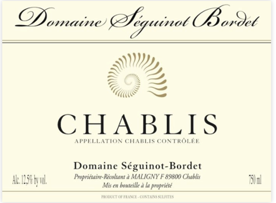 Domaine Séguinot Bordet Chablis