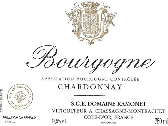 Domaine Ramonet Bourgogne Chardonnay